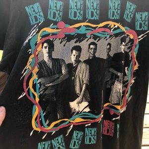 Vintage single stitch tshirt New Kids on the Block